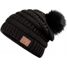 Bluetooth Beanie for Women, Deegotech Women Winter Hat, Gift for Women Girls Mom, Bluetooth 5.0 Wireless Headphones Beanie, Pompom Knit Beanie Hat Warm Ski Cap-Black Bluetooth Beanie for Women, Deegotech Women Winter Hat, Gift for Women Girls Mom, Bluetooth 5.0 Wireless Headphones Beanie, Pompom Knit Beanie Hat Warm Ski Cap-Black